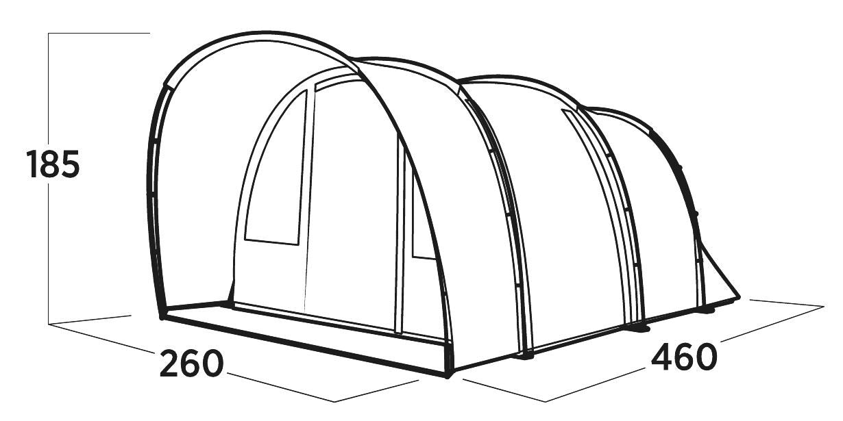 Easy Camp Skarvan 4 Pole Tent Blue 4 Person