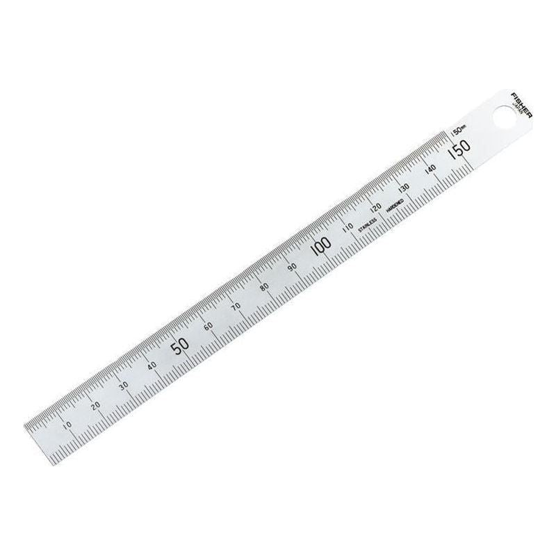 Fisher Satin Chrome Rule 150mm/6in