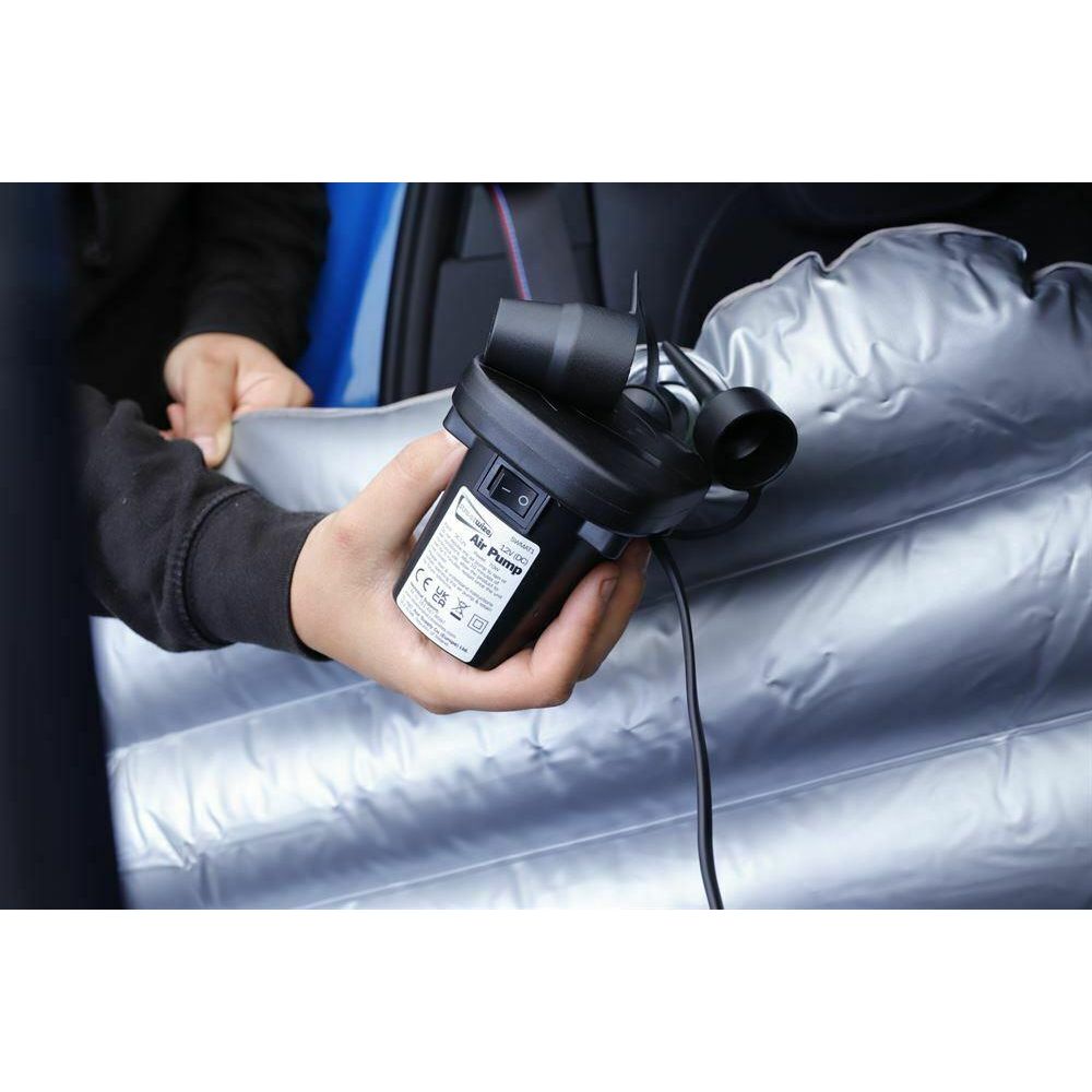 Camping Travel Inflatable Rear Car Boot Double Air Bed Mattress Grey
