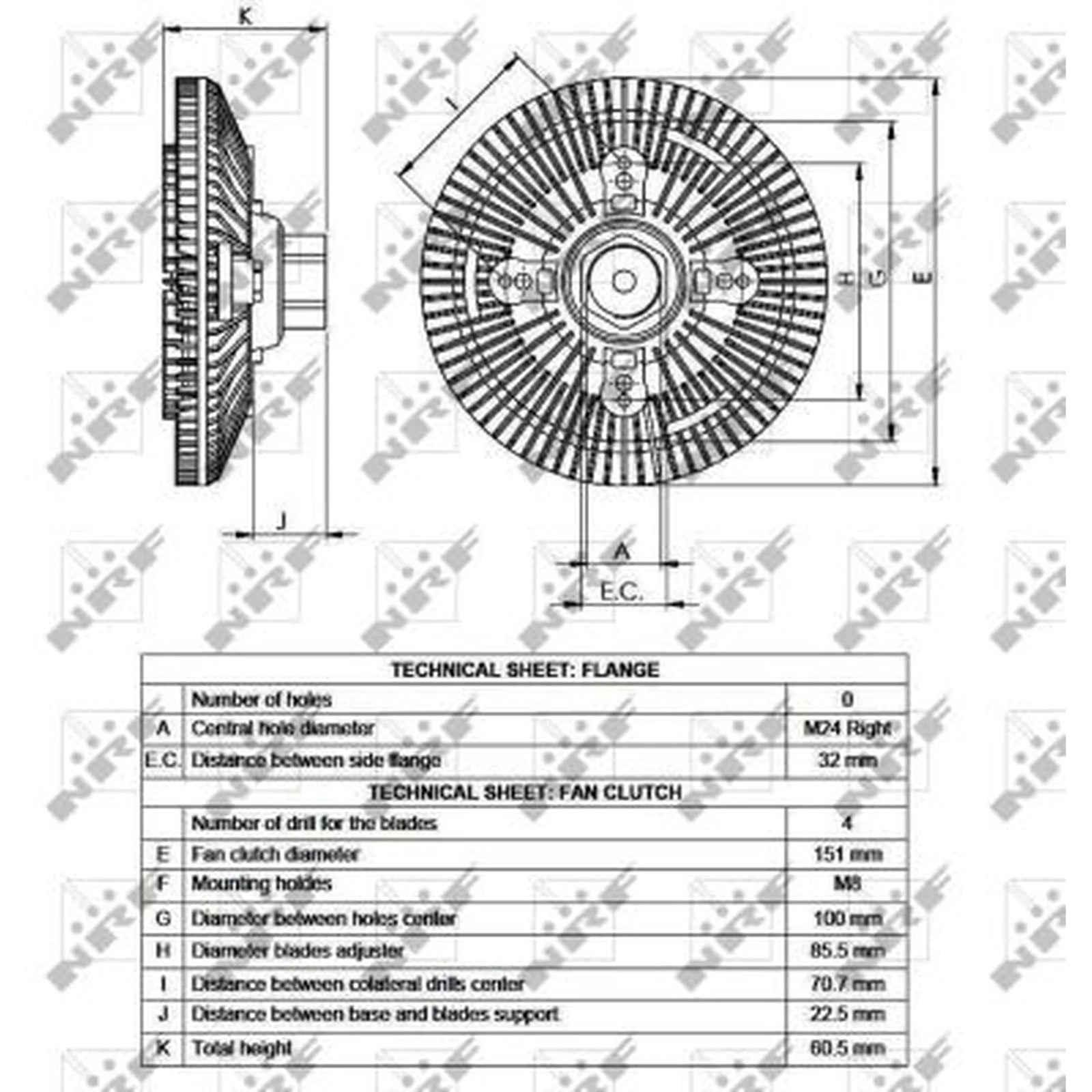 NRF Radiator Fan Clutch 49517