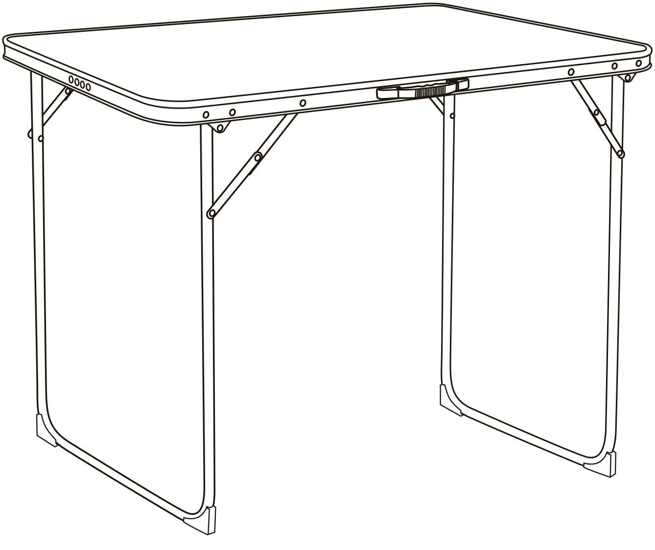 Quest Superlite Burford Folding Folding Camping Table