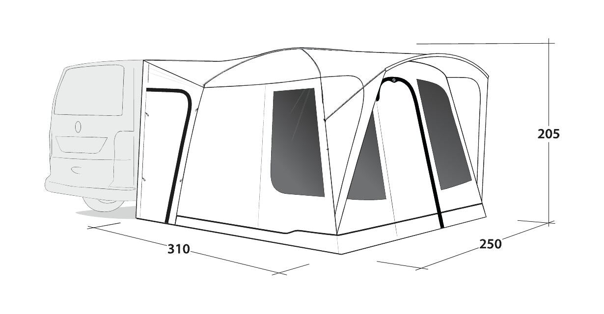 Outwell Pine Hills Awning Grey