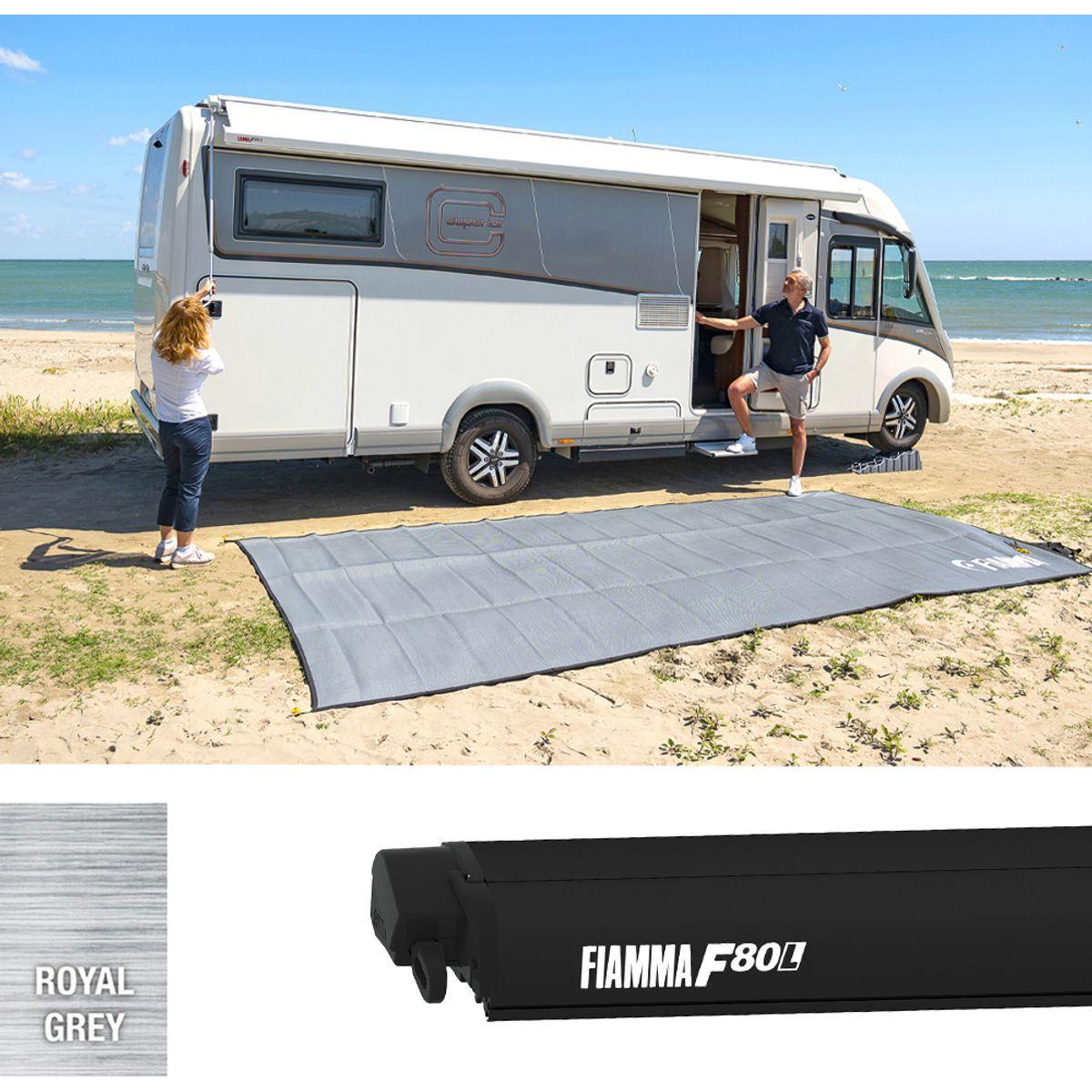 Fiamma F80L 500 Awning Deep Black Royal Grey