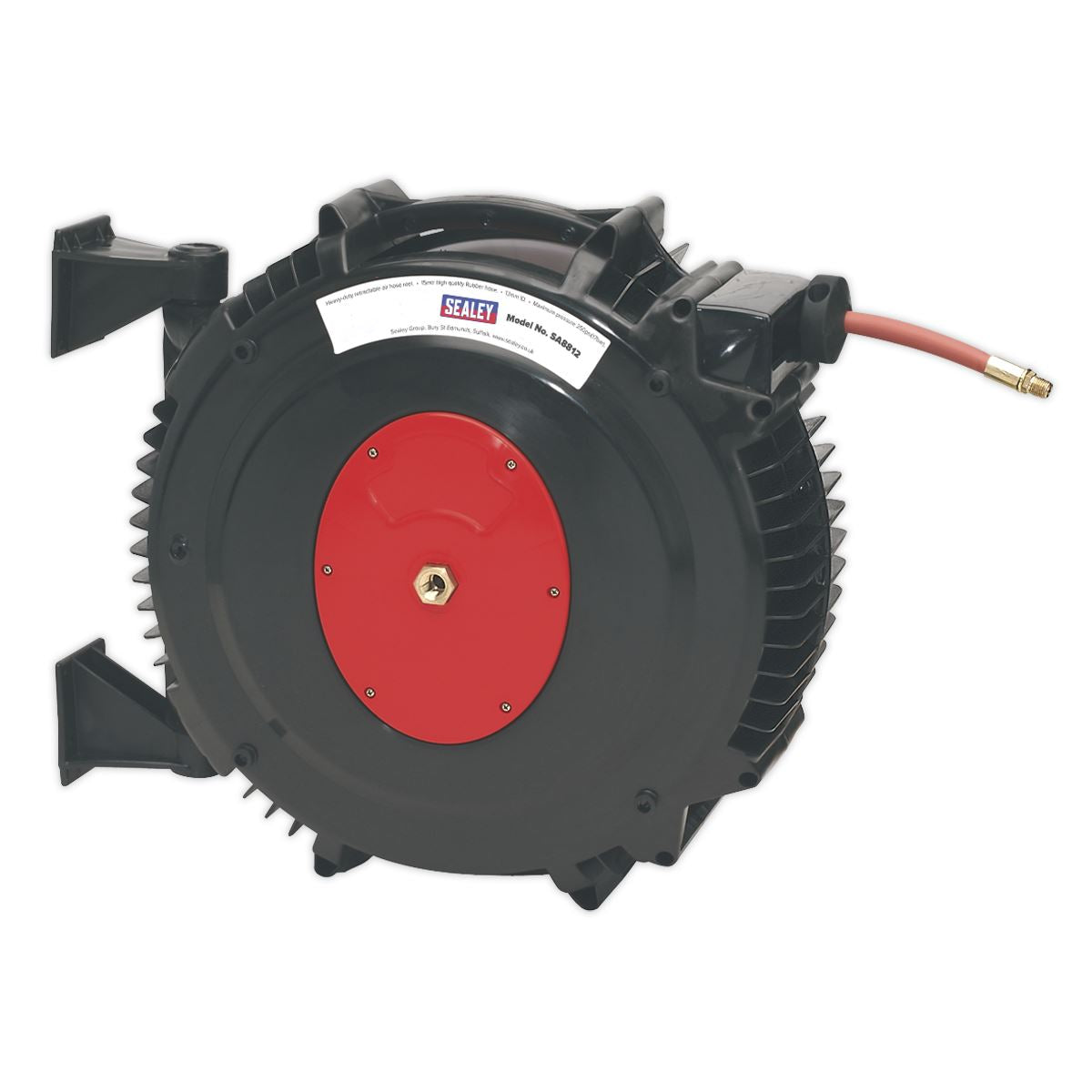 Sealey Retractable Air Hose Reel 15m13mm ID Rubber Hose SA8812