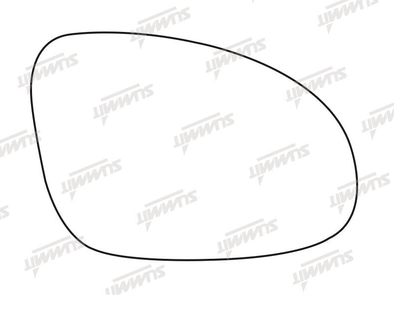 Summit Stick-On Aspheric Mirror Glass fits VW Golf Passat 05 on RHS