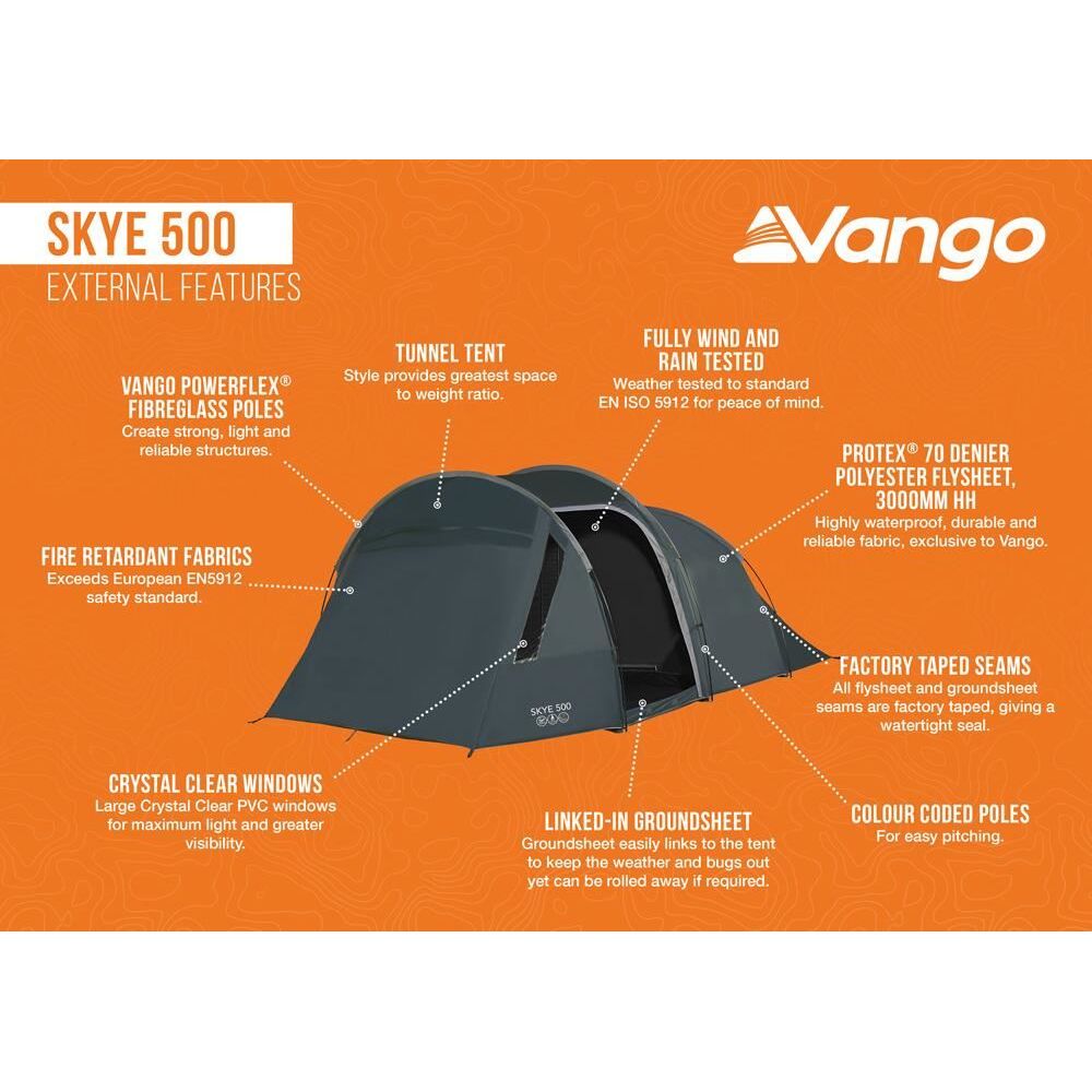 Vango Skye 500 Pole Tent Deep Blue