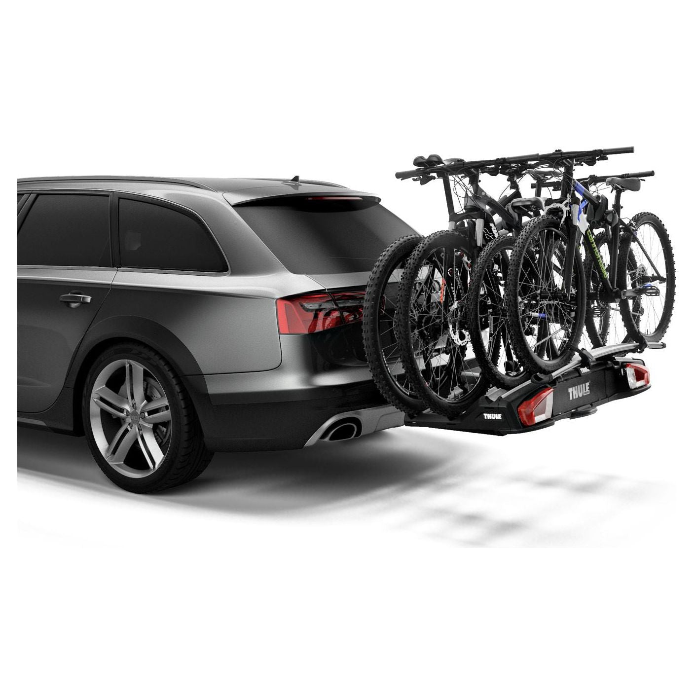 Thule Velo Space XT three-bike platform towbar bike rack black/aluminium Towbar Bike Rack