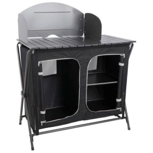 Royal Camping Easy Up Kitchen Storage Unit with Windshield