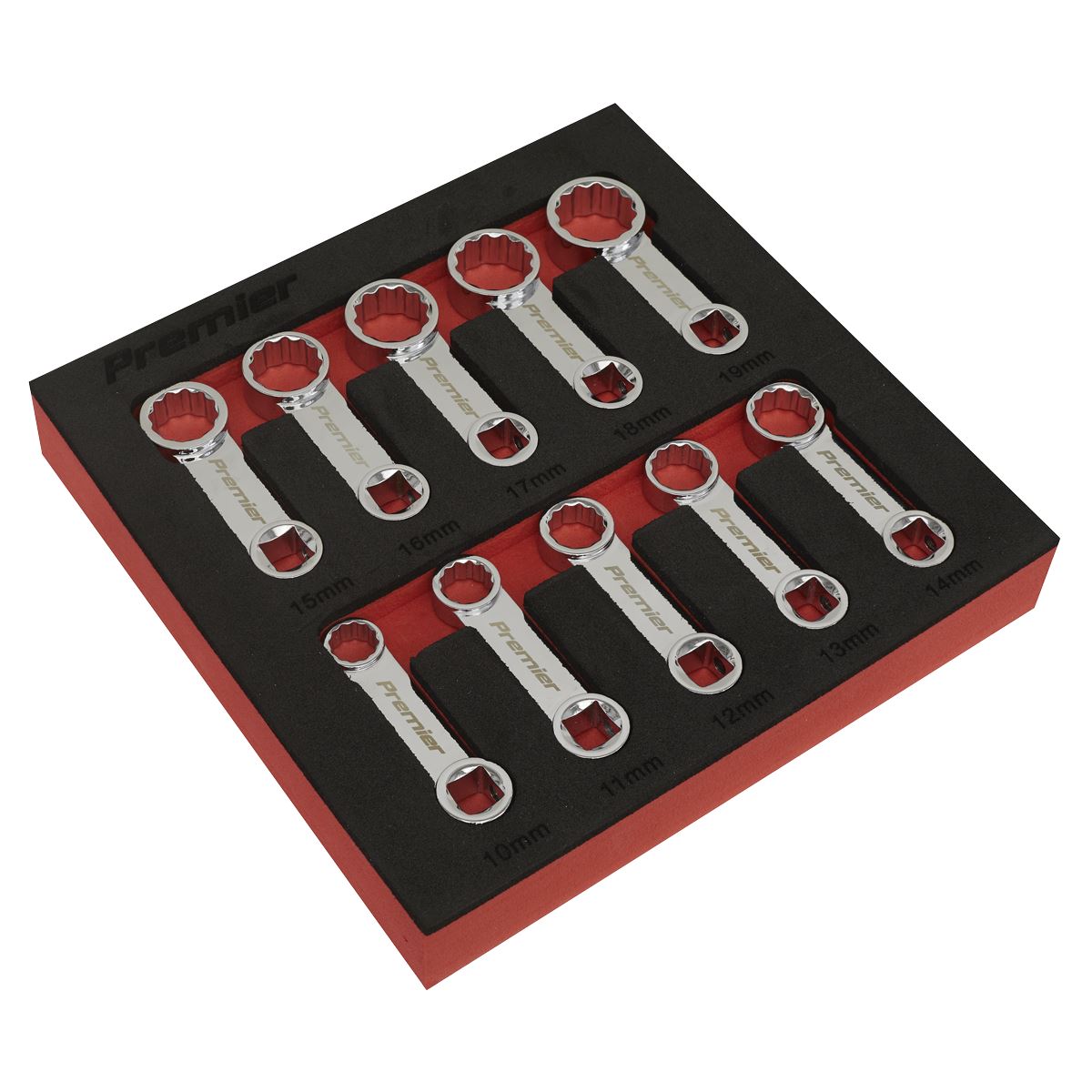 Sealey Torque Adaptor Spanner Set 10pc 3/8"Sq Drive Metric AK59895