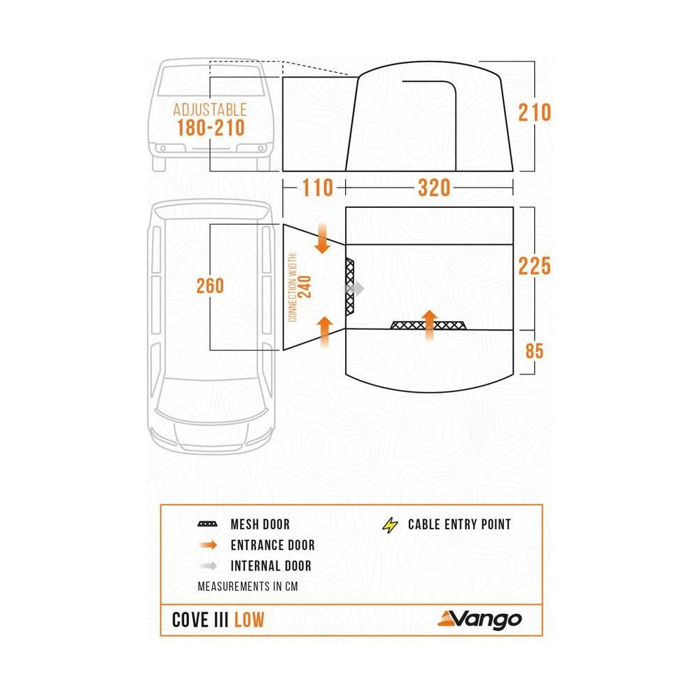 Vango Cove III Low Drive Away Awning Low Smoke