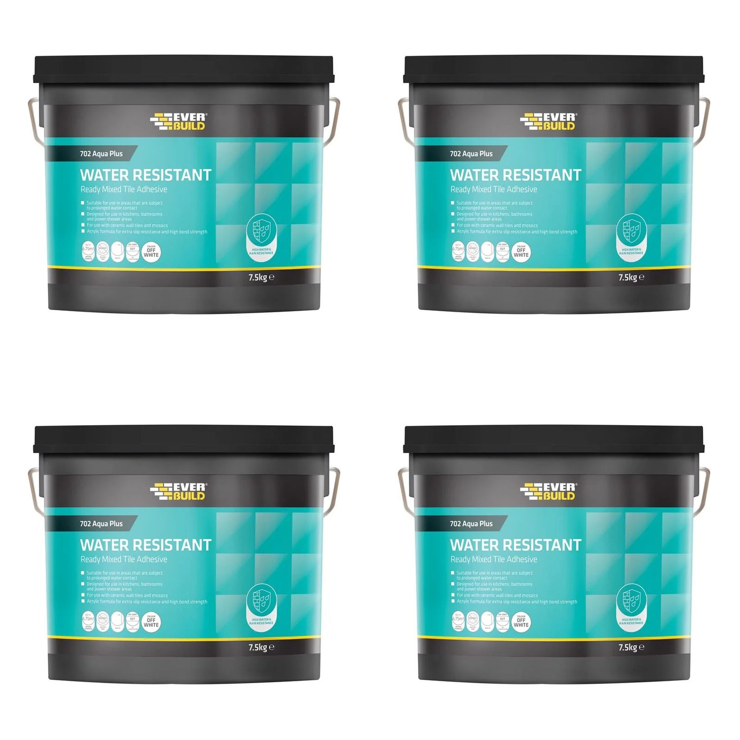 Everbuild Sika 702 Water Resistant Tile Adhesive 16kg/10 litre - 487072
