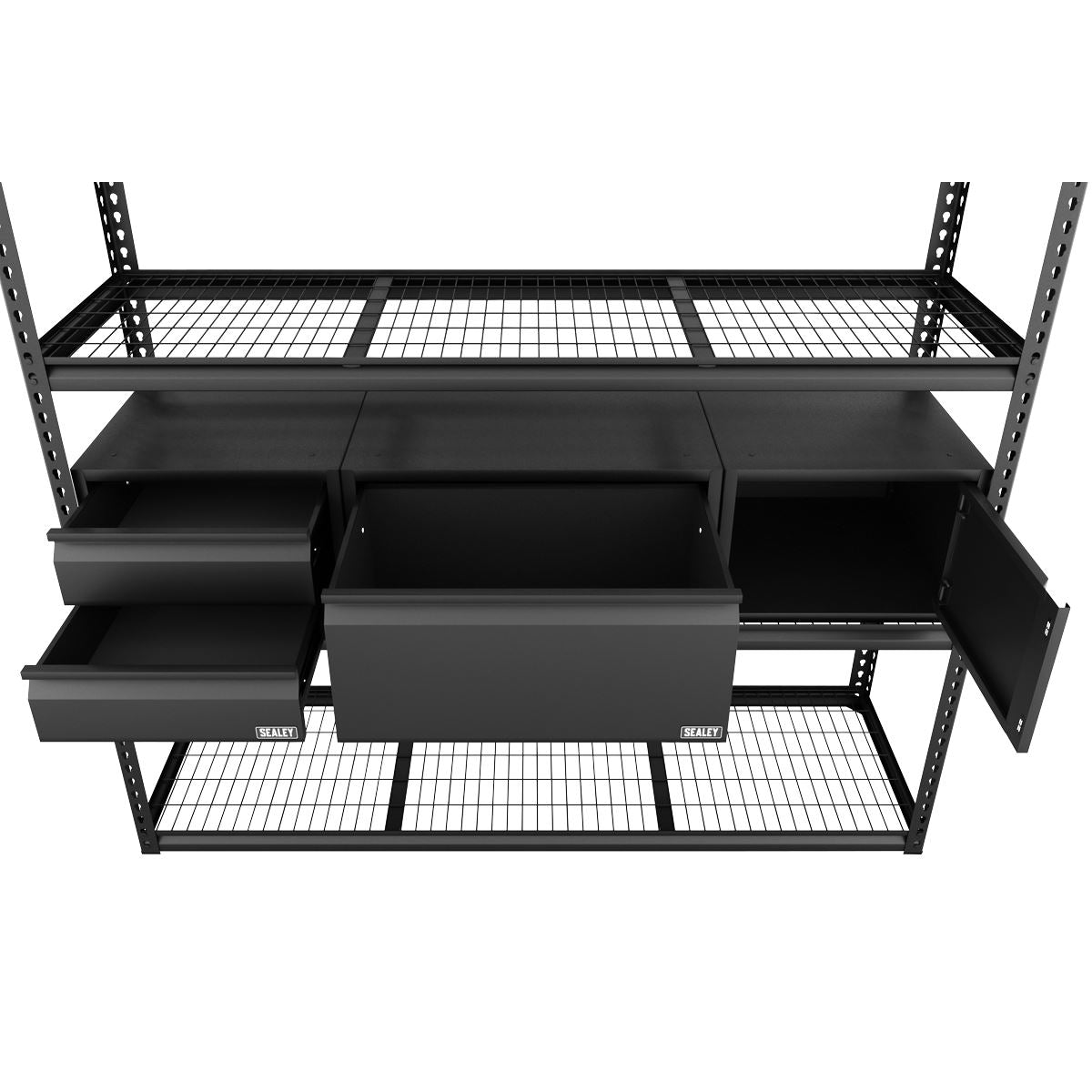 Sealey Heavy-Duty Modular Racking Kit with 3 Storage Units APMRCOMBO1