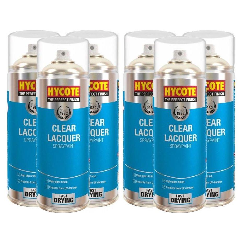 6x Hycote XUK0232 Clear Lacquer 400ml C/O