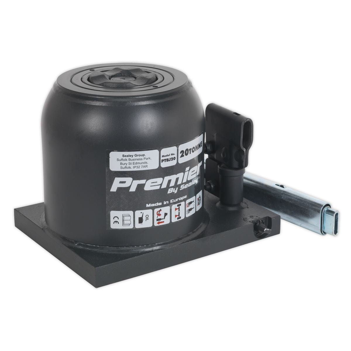Sealey Premier Telescopic Bottle Jack 20 Tonne PTBJ20
