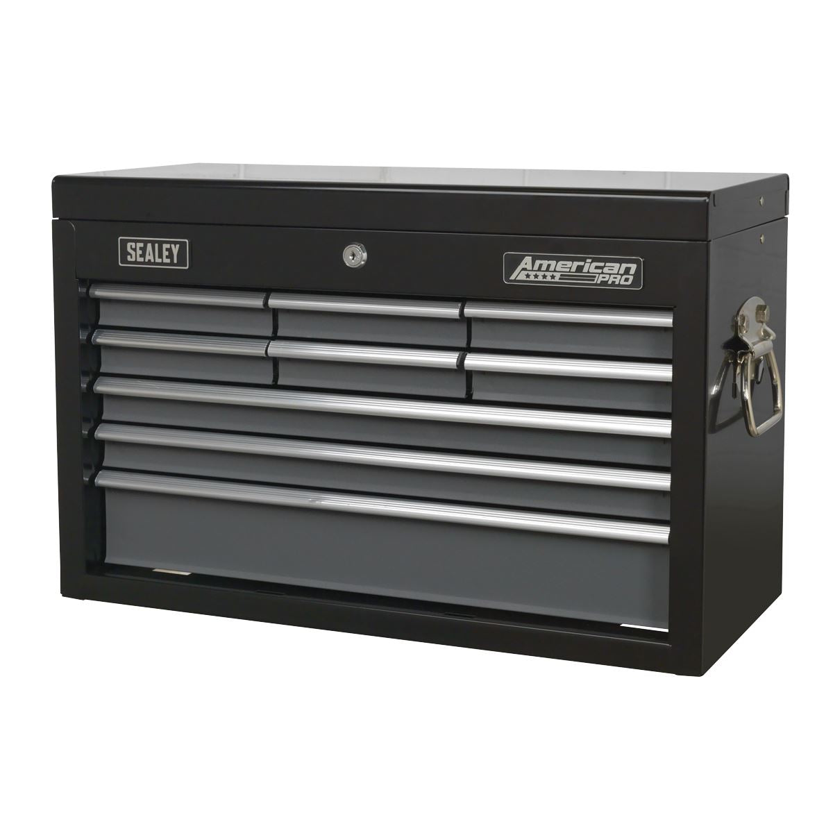 Sealey Topchest 9 Drawer with Ball-Bearing Slides Black/Grey AP2509B