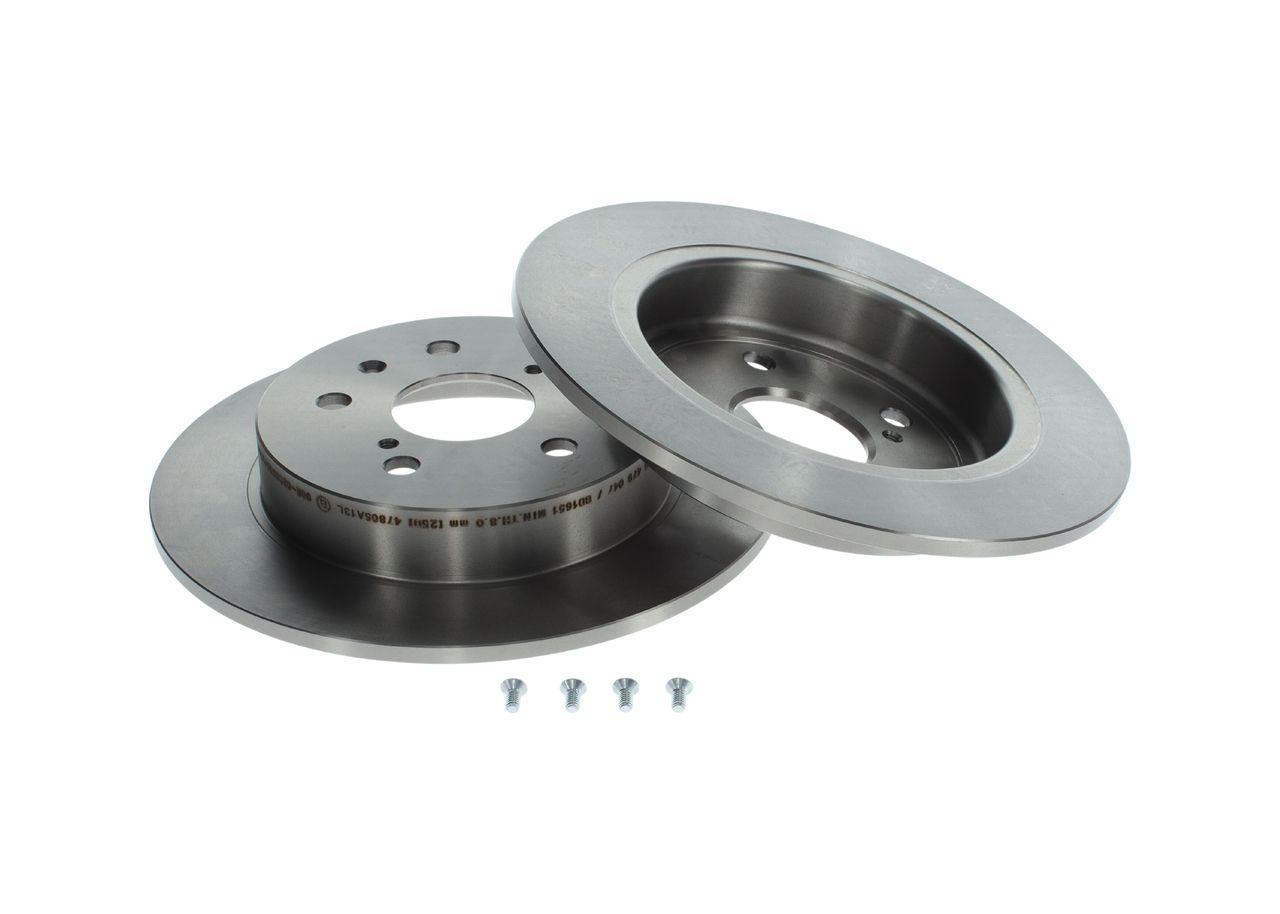 Bosch 2 x Solid 278mm Brake Disc 0986479047