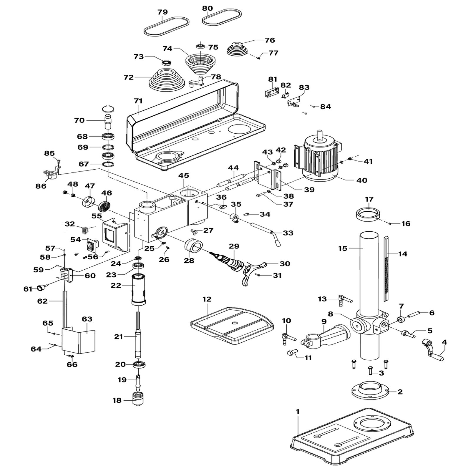 Sealey Elevation Worm PDM240F.V2-05
