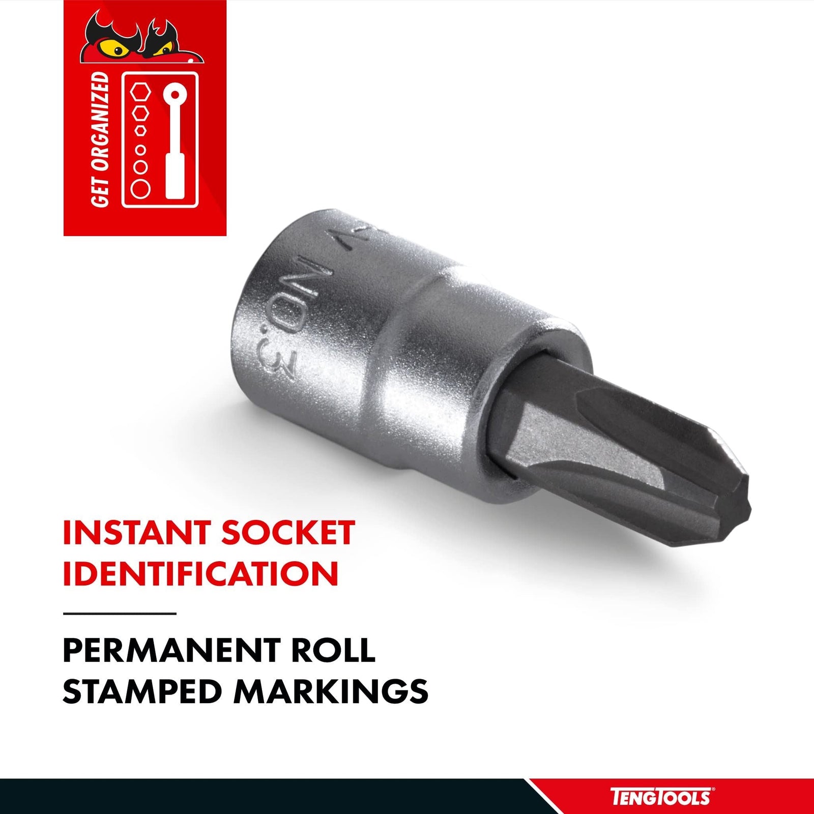 Teng Tools 1/4" PH Bit Socket PH3