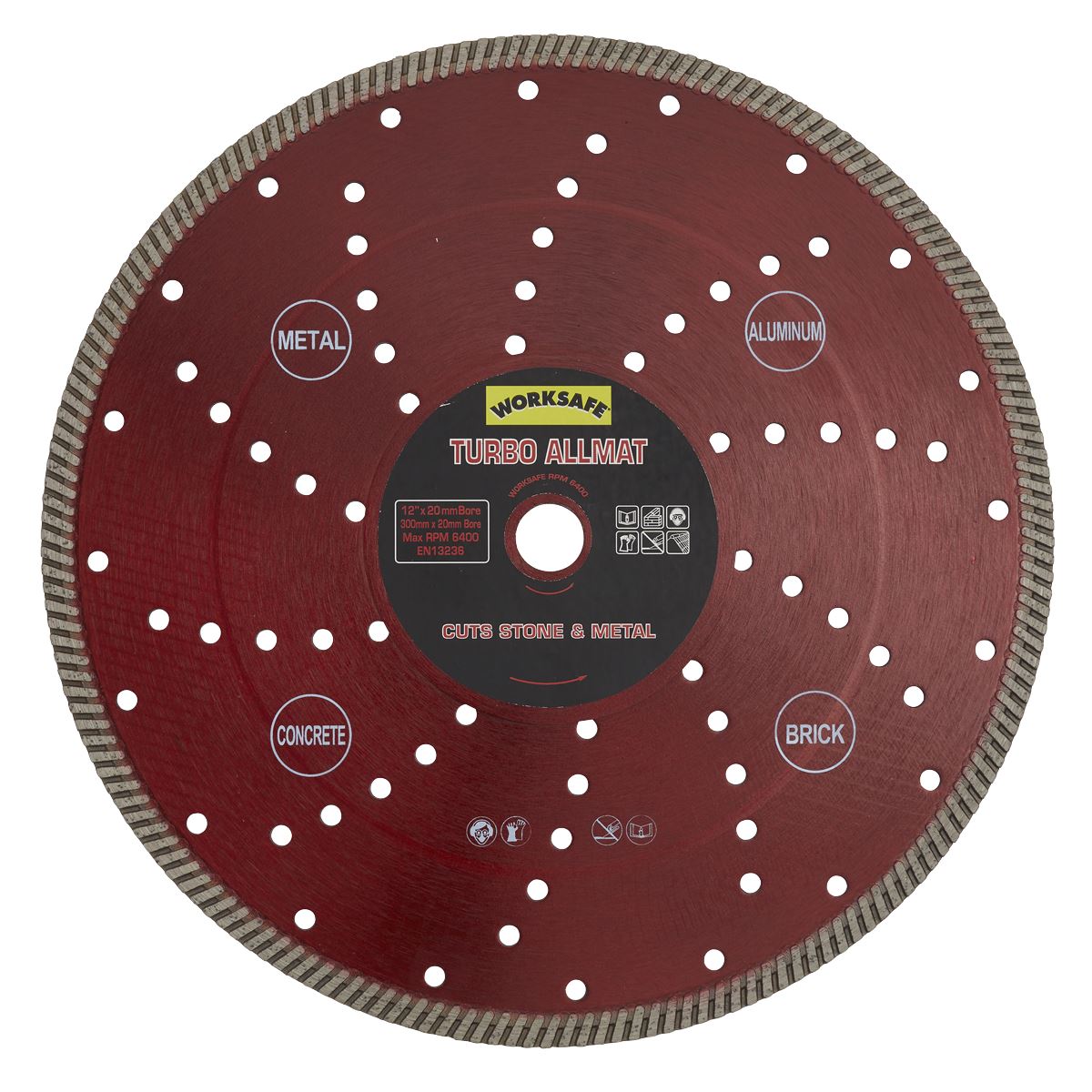 Sealey Turbo Allmat Diamond Blade300 x20mm WDTA300