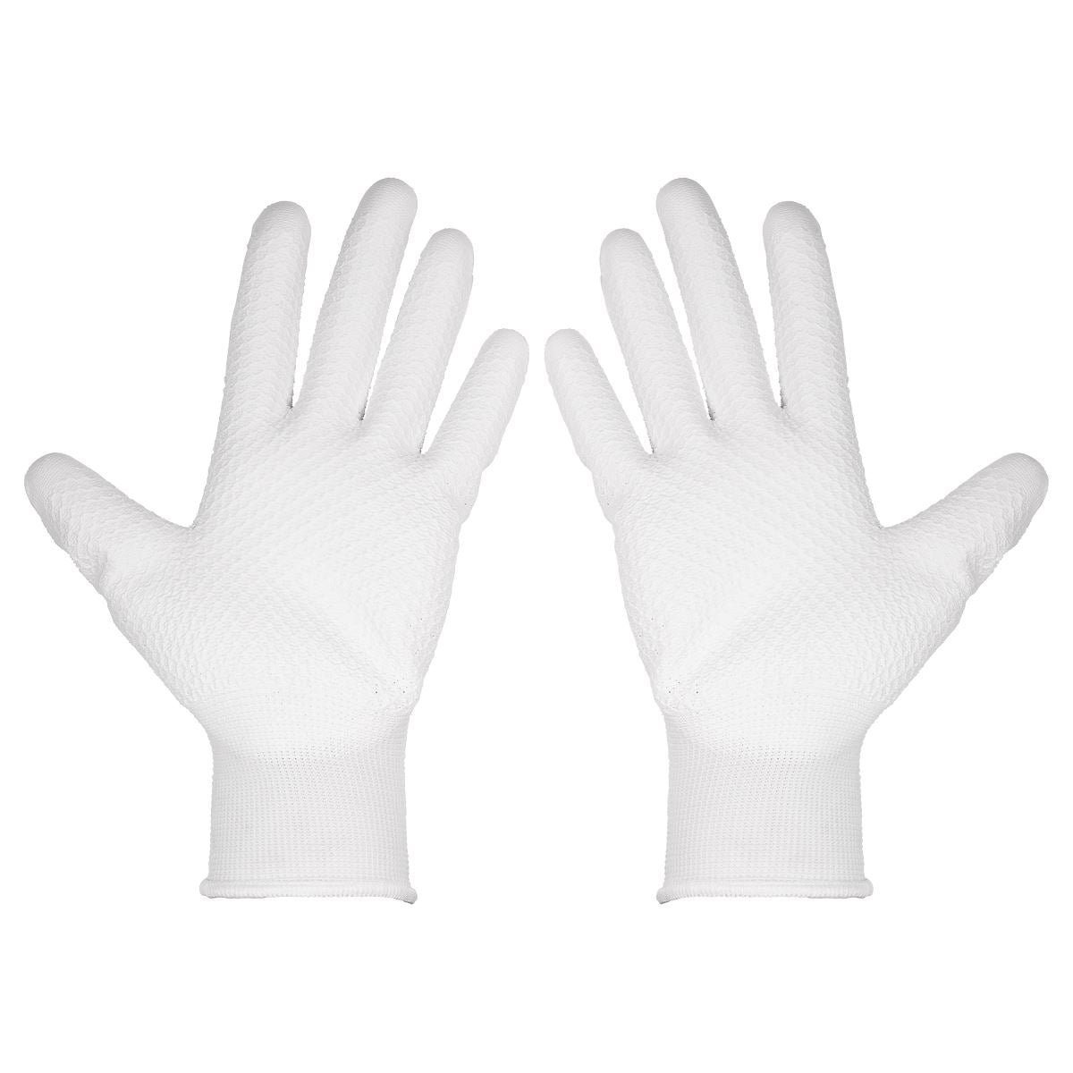 Worksafe Worksafe White Precision Grip Gloves, Large - Pair SSP50L
