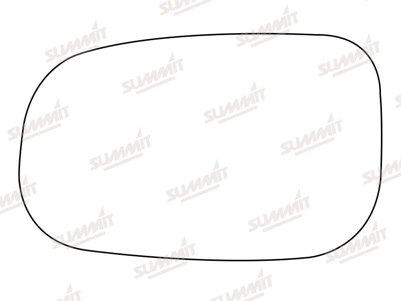 Summit Stick-On Standard Mirror Glass fits Volvo S40, S60, S80 C30 LHS