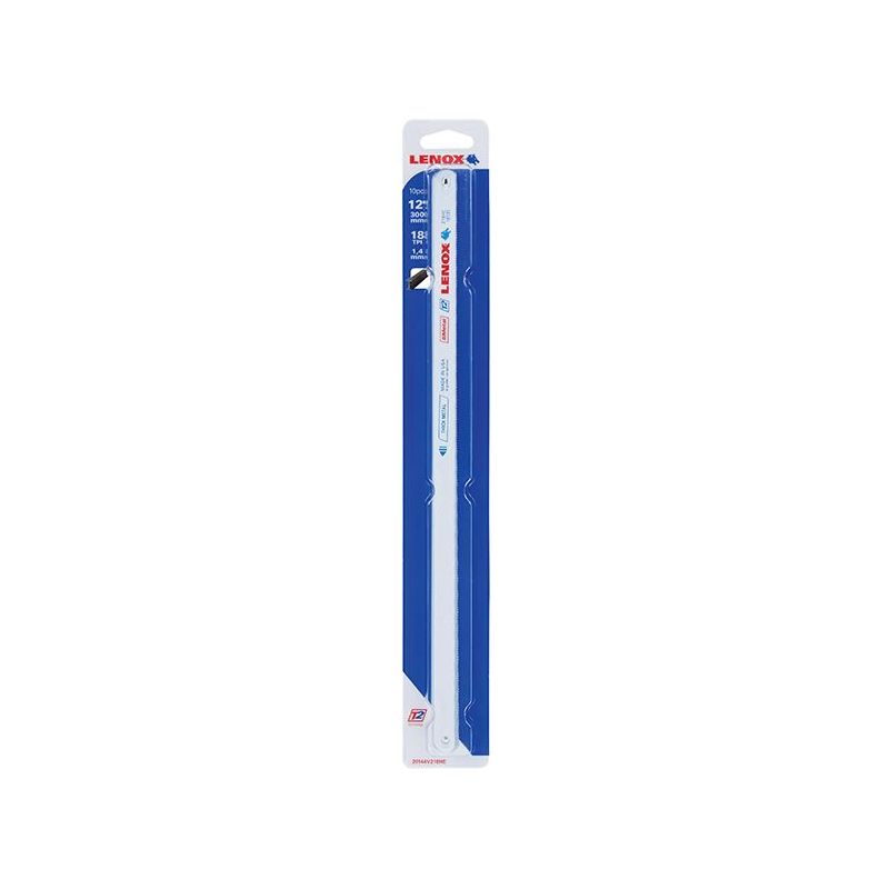 Lenox V218HE Bi-Metal Hacksaw Blades 300 x 13mm 18 TPI (Pack 10)