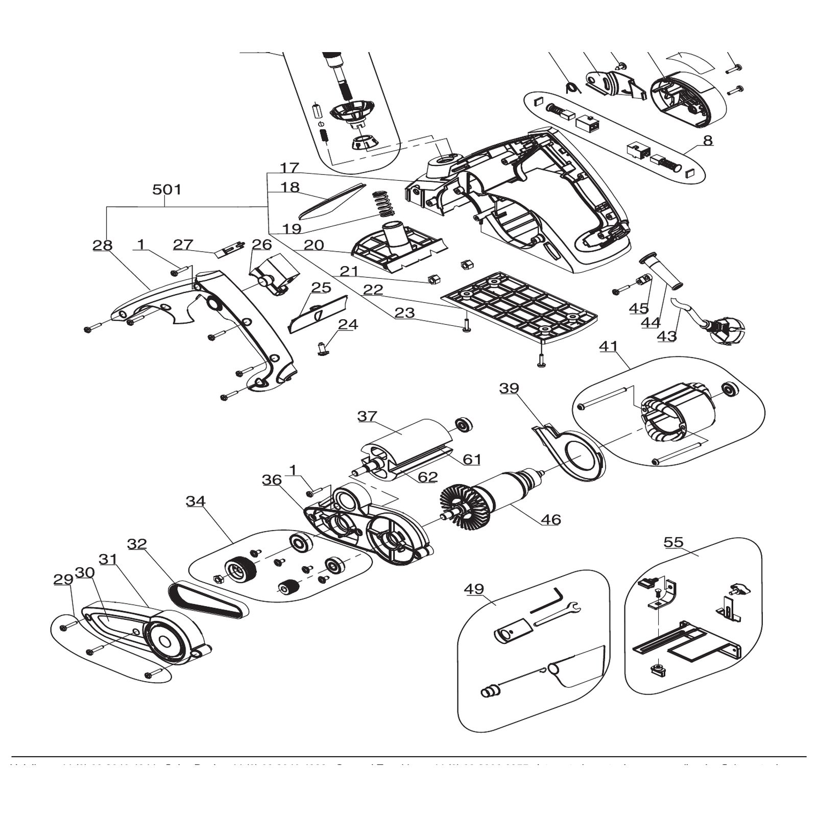 Draper Dust Bag & Spanner Assembly YP900D82-49 98257