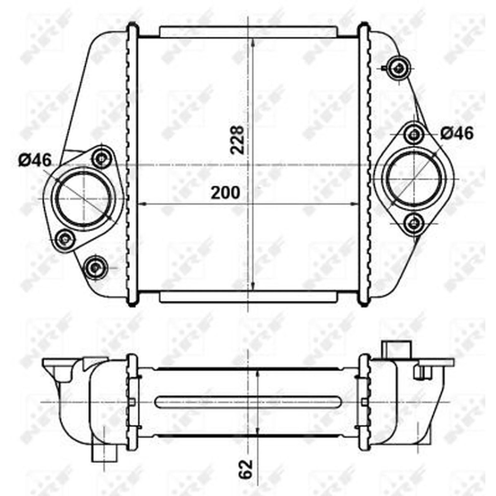 NRF Intercooler (Charge Air Cooler) 30360