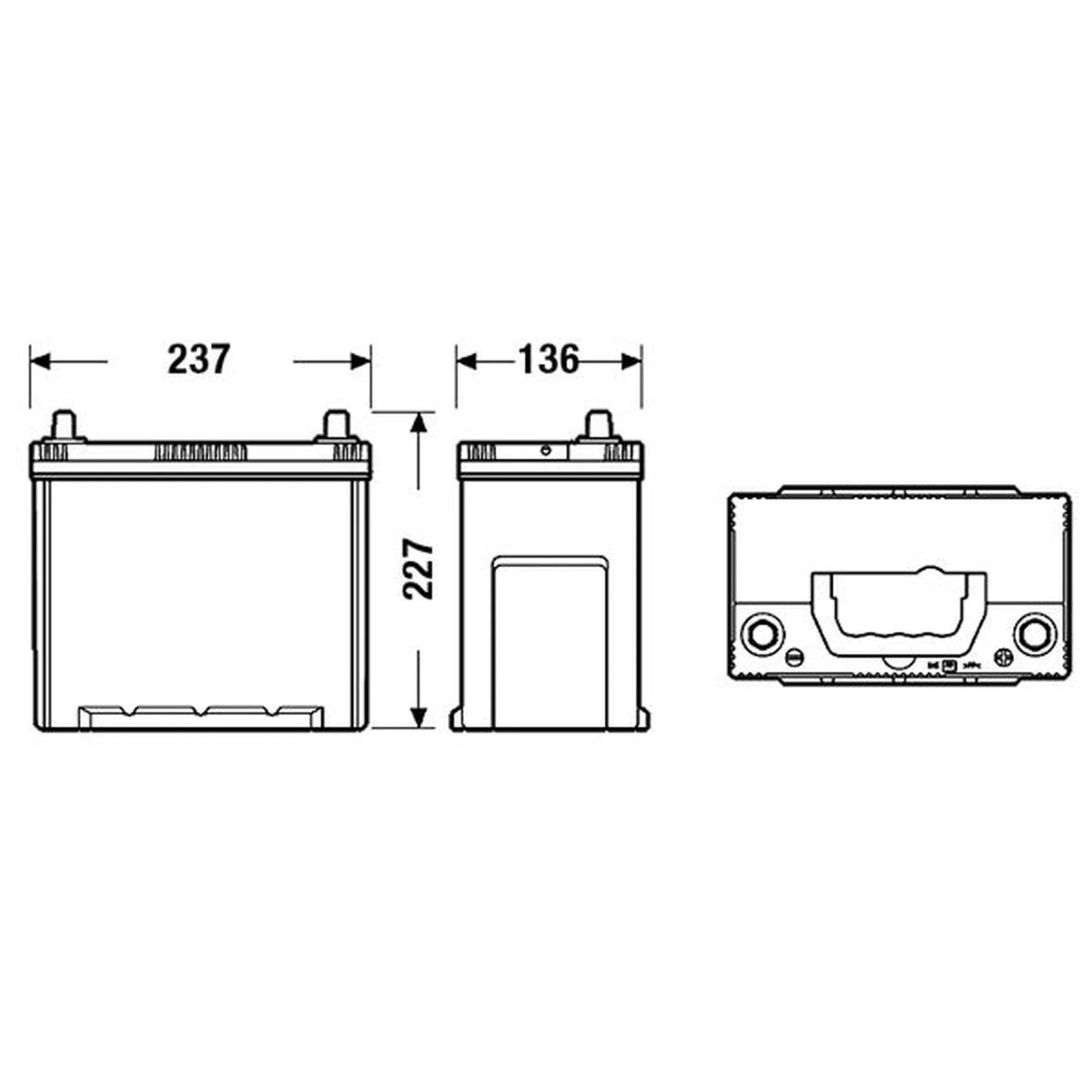 Exide Battery 12V 45Ah 390A EA456