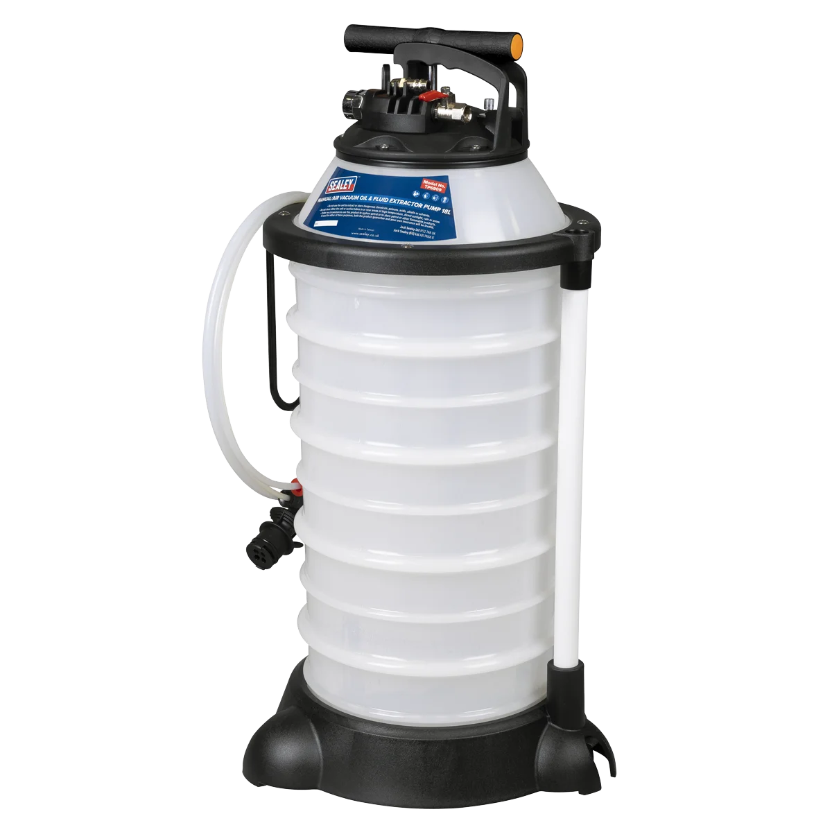 Sealey Manual Air Vacuum Oil & Fluid Extractor Pump 18L