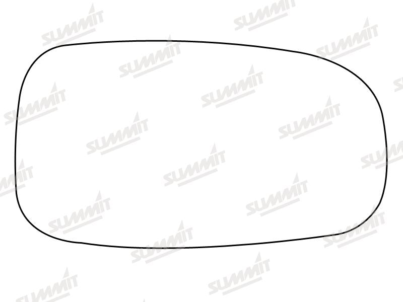 Summit Stick-On Standard Mirror Glass fits Saab 9 - 3 9 - 5 02 to 12 RHS