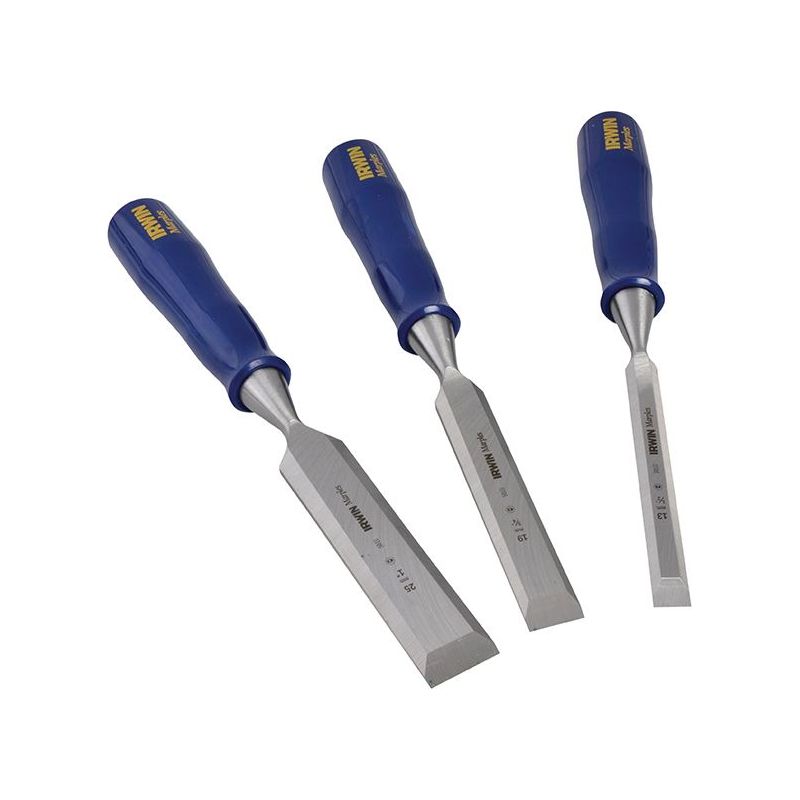 Irwin® Marples® M444 Bevel Edge Chisel Blue Chip Handle Set, 3 Piece