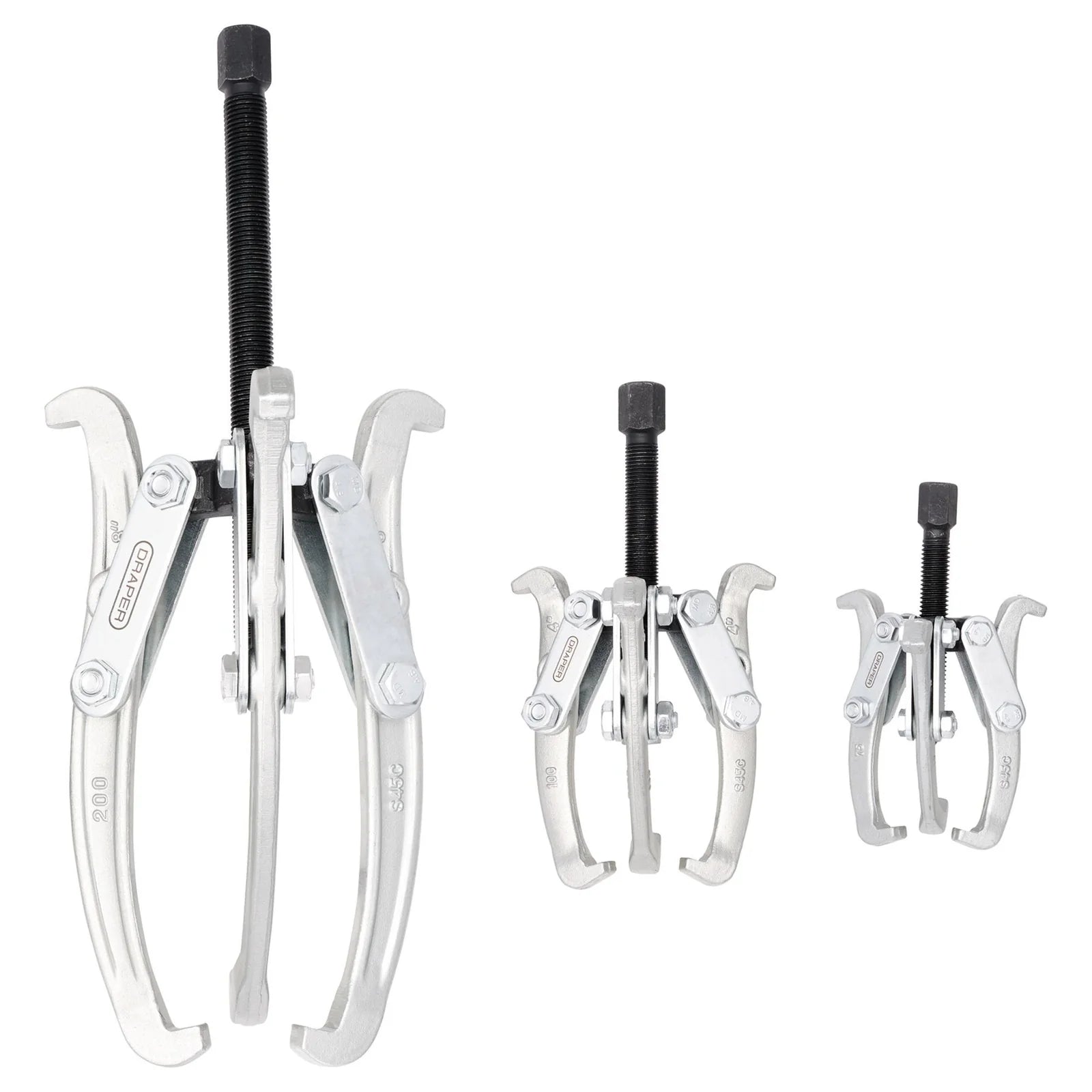 Draper Triple Leg Reversible Puller Set (3 Piece) - TLRP-SET