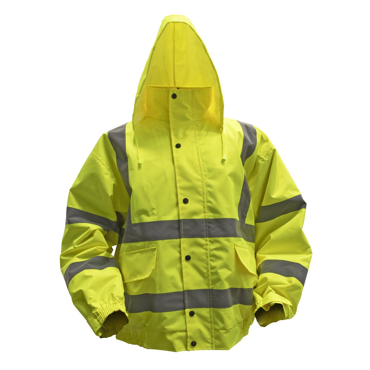 Worksafe Hi-Vis Yellow Jacket Quilted Lining Elasticated Waist & Cuffs X-Large