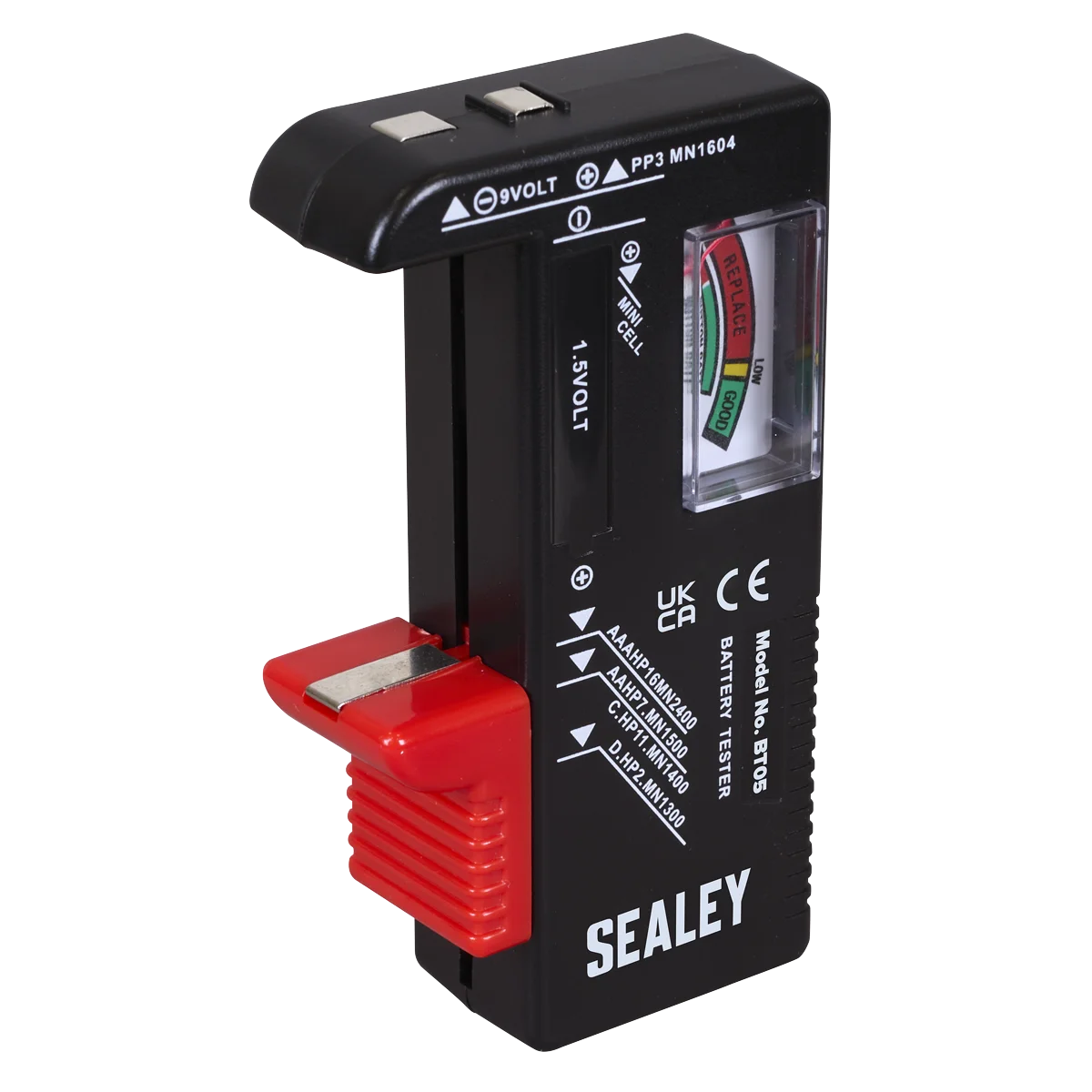 Sealey Battery Tester Model BT05 for AAA to 9V Batteries