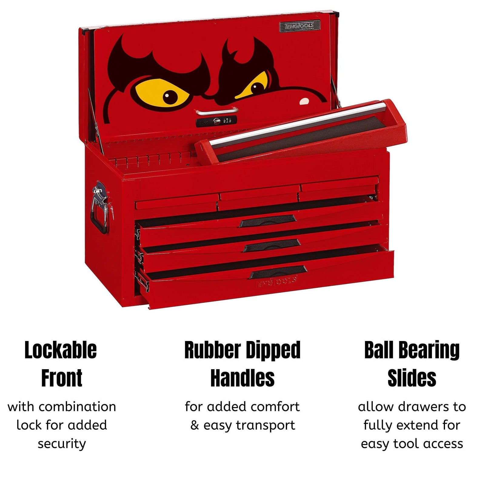 Teng Tools 26" PRO Top Box 6 Drawers Red