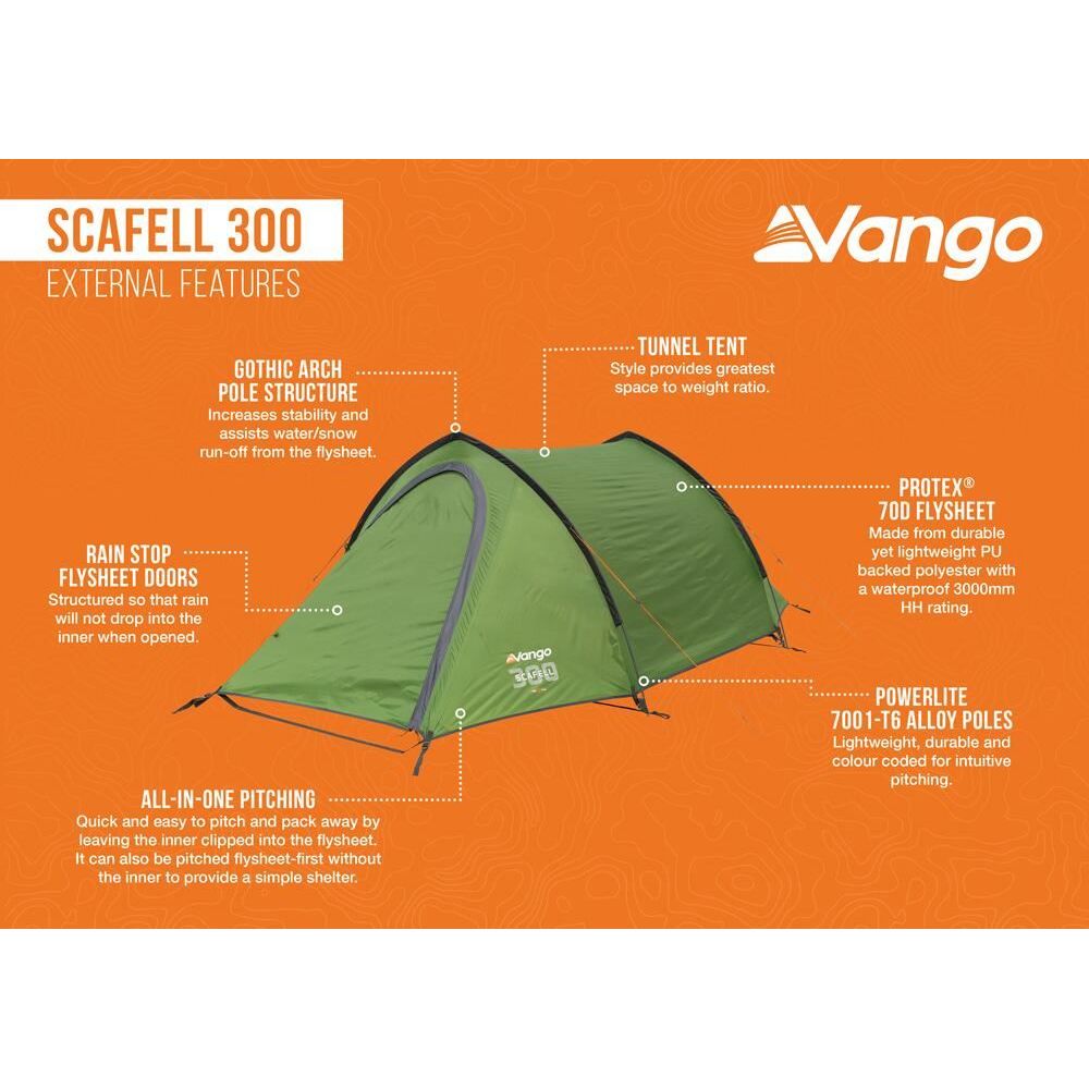 Vango Scafell 300 Tent Pamir Green