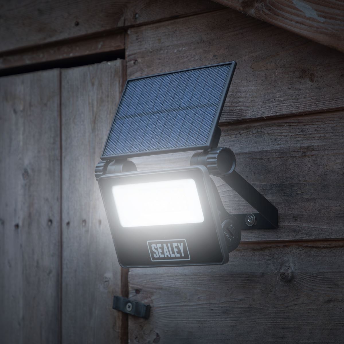 Sealey Extra-Slim Solar Floodlight with Wall Bracket 20W SMD LED LED20S