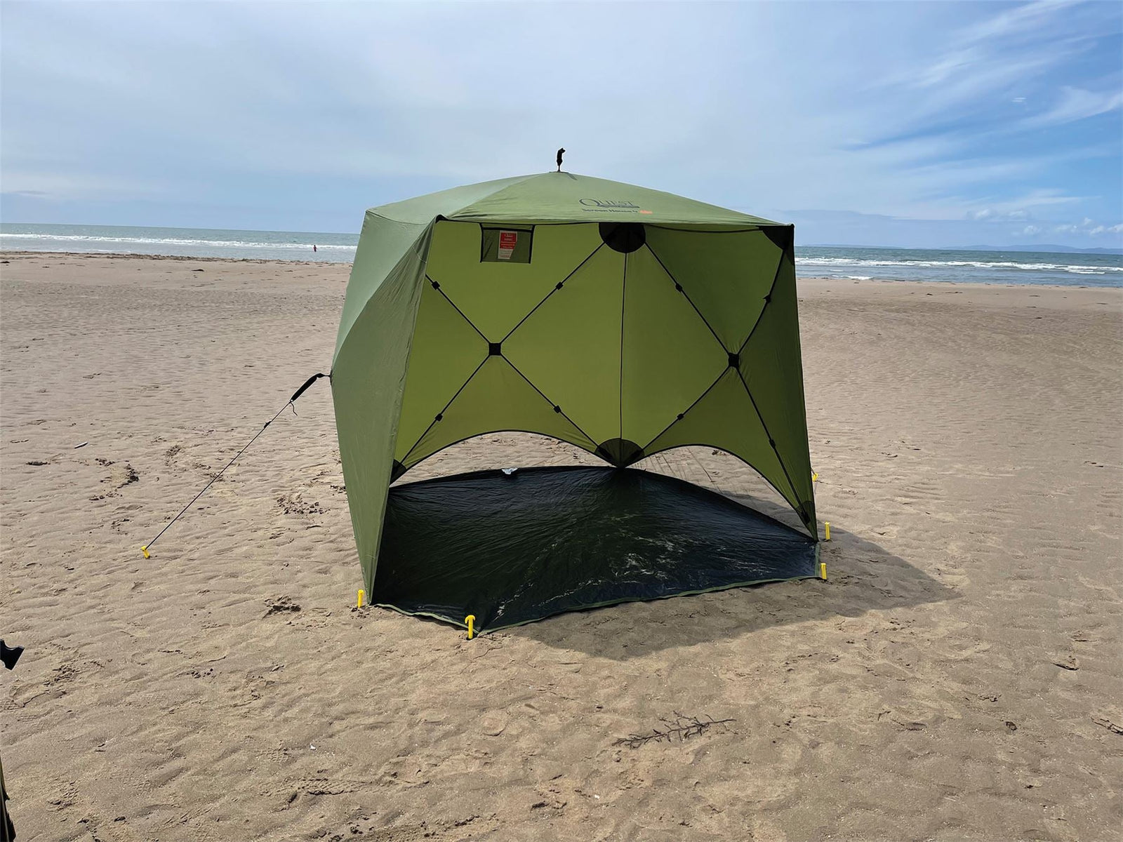 Quest Screen House 4 Mini pop up Gazebo Green