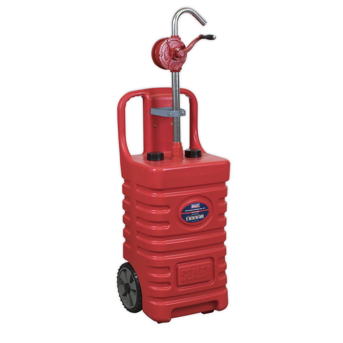 Sealey Mobile Dispensing Tank 55L with Oil Rotary Pump Red DT55RCOMBO1