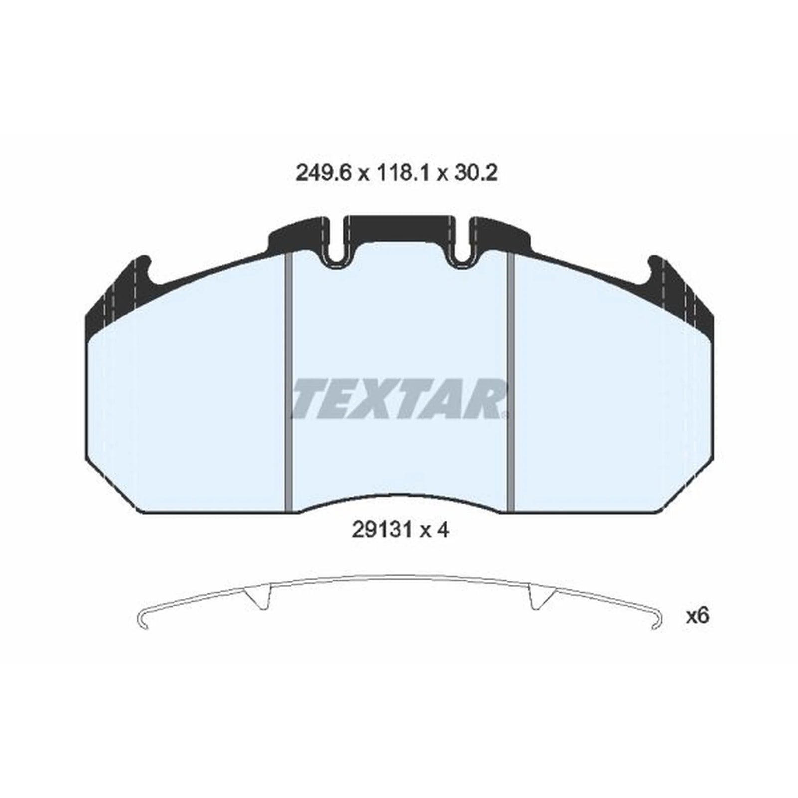 Textar Front Brake Pad Set 2913105