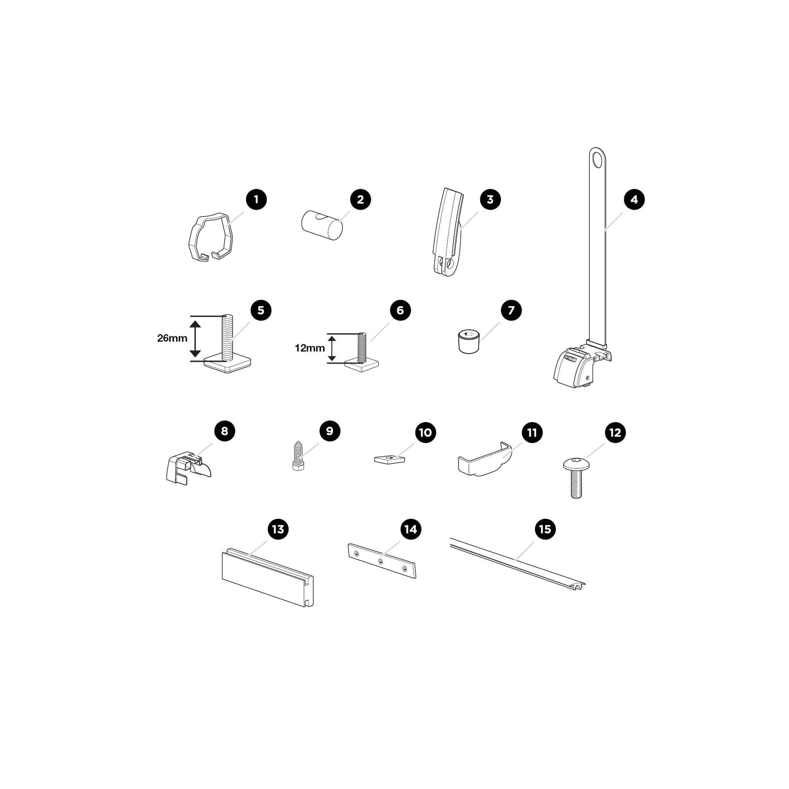 Thule End Stop (311) Connector for Pipe Systems