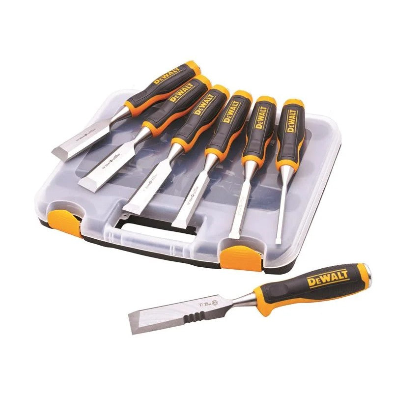 DEWALT Hand Tools DWHT48305 Chisel Set, 6 Piece + Free Chisel Knife
