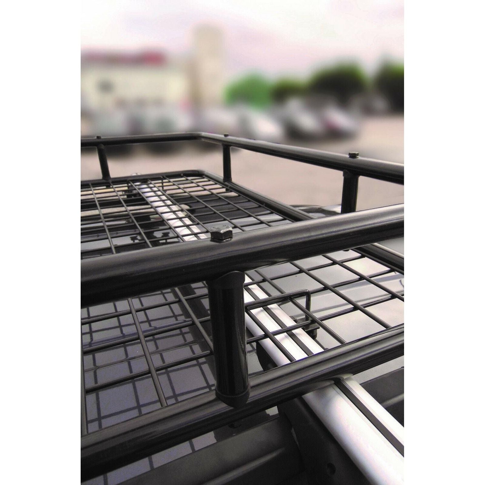 Leisurewize Universal Heavy Duty Steel Aerodynamic Roof Rack Bar Tray Carrier