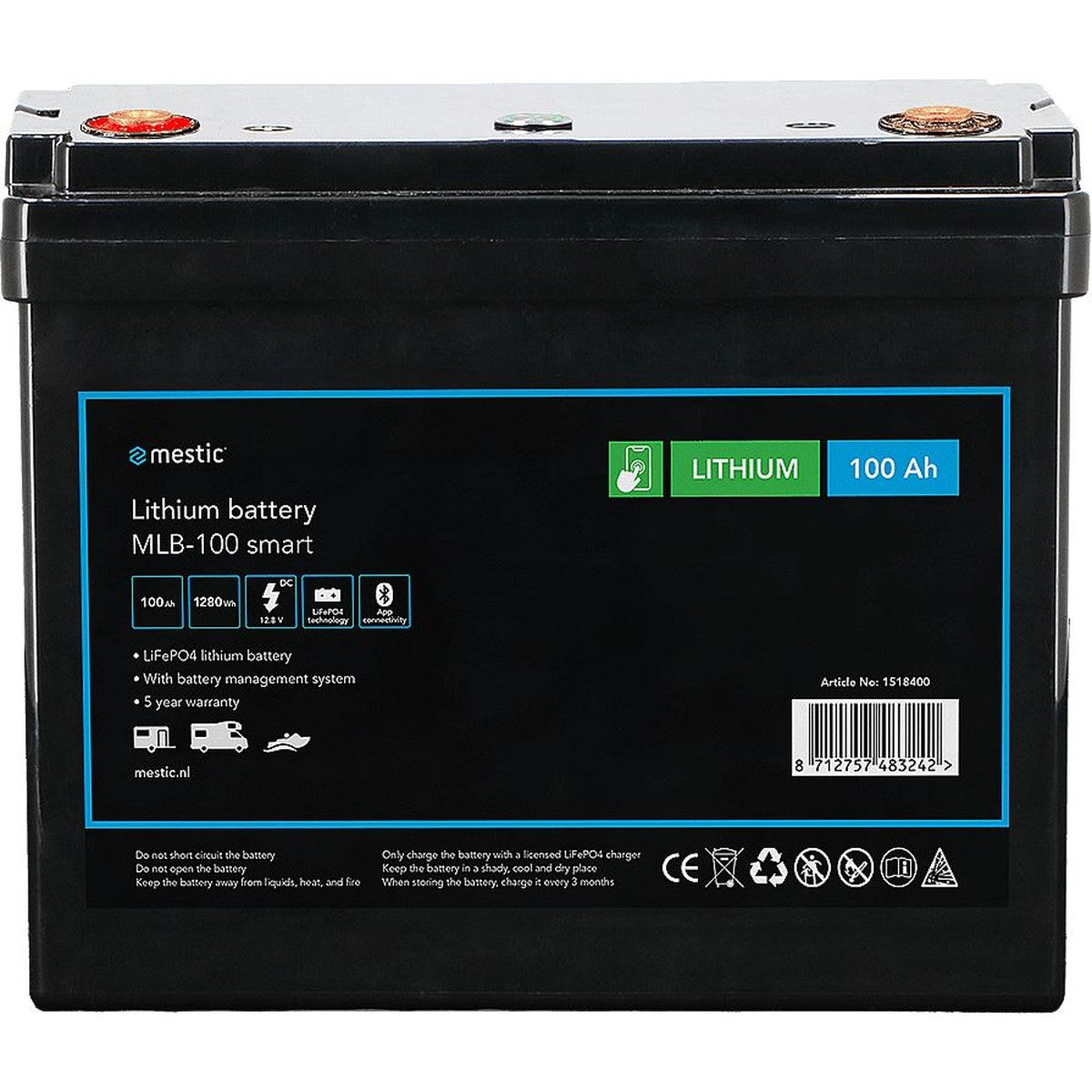Mestic Lithium Battery Mlb-100 Smart