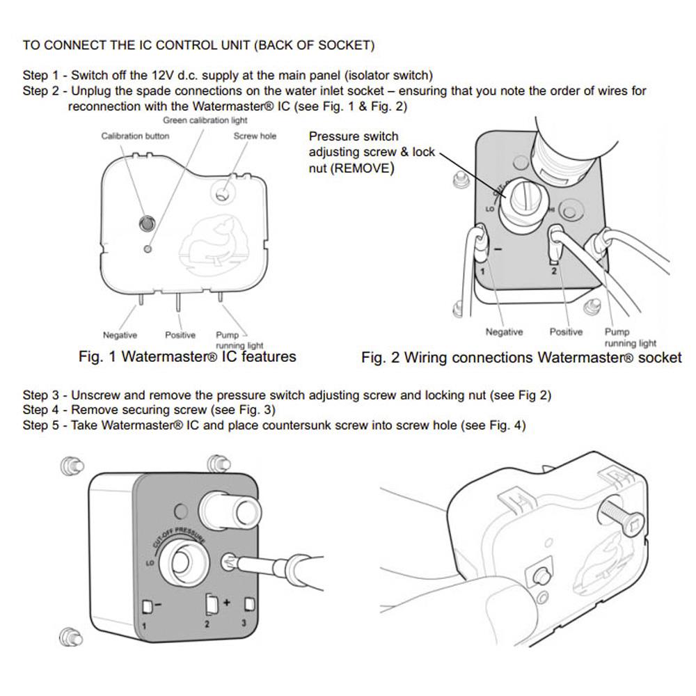 Whale Watermaster IC Intelligent Controller Switch Motorhome Water Systems