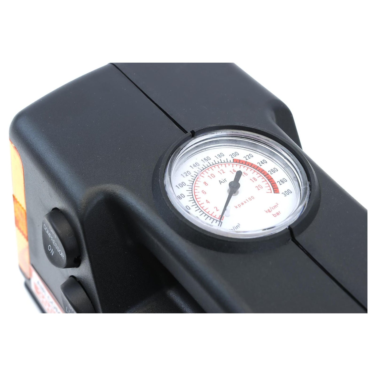 Streetwize Tyre Inflator - 12V - Compressor With Gauge & Light - 0-260 PSI