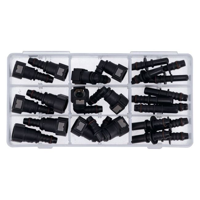 Connect Assorted Straight & Angled Fuel Line Quick Connectors 24pc 34029