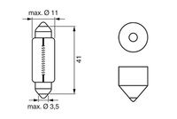 Bosch Interior Courtesy Light Bulb V 1987302825