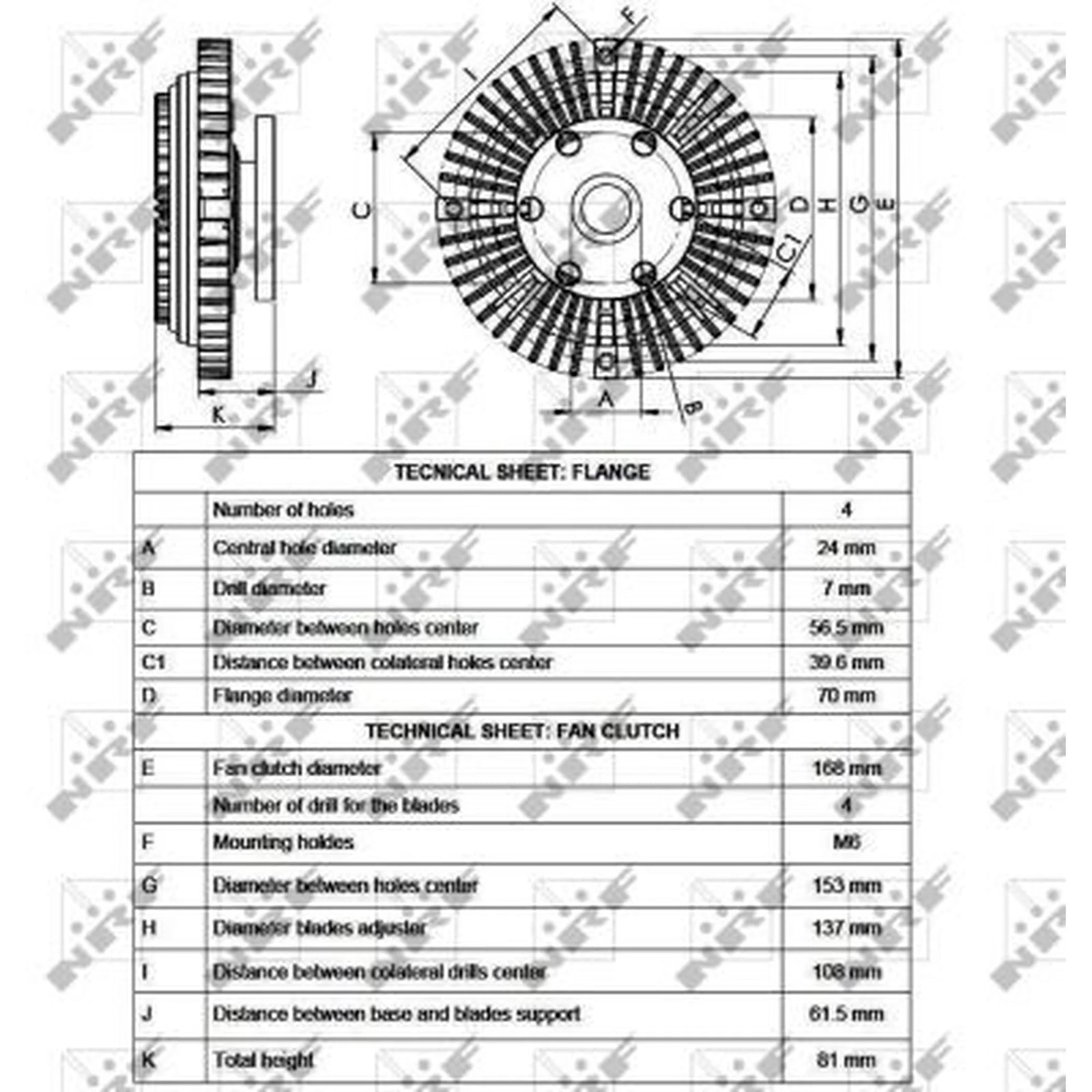 NRF Radiator Fan Clutch 49549